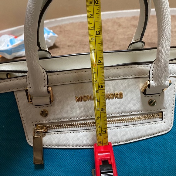 Michael Kors Selma Bag Blue & White EUC - Picture 4 of 8